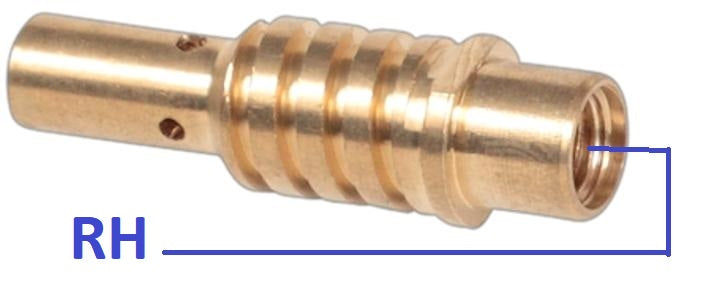 Weldclass WC-00429 MIG Tip Holder BZL #15 M6 RH (Special) Pk2