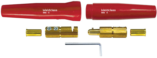 Weldclass WC-01867 Cable Joiner 500A Set Red Suit 50-95mm Cable