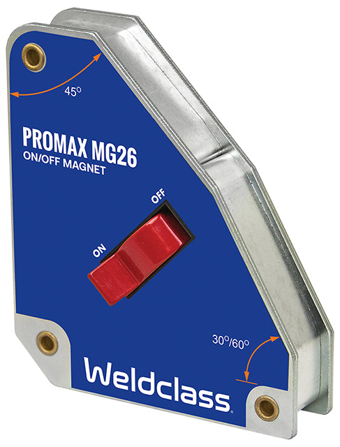 Weldclass WC-01886 Magnet On/Off PROMAX MG26 150x130x35mm 90/60/30/45DG 65-70kg