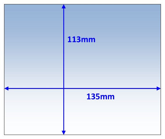 Weldclass WC-06026 Lens Clear Outer 135x113mm Suit WIA View-Fx Pk10
