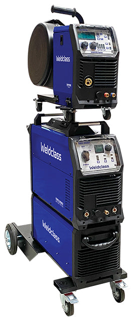 Weldclass WC-395MSTK2 Welder MIG/Stick/TIG FORCE 395MST Pulse W/ Separate Wire Feeder & Toolbox