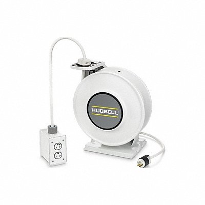HUBBELL WIRING DEVICE-KELLEMS HBLIWC45123R220HG Extension Cord Reel 45 ft 125VAC