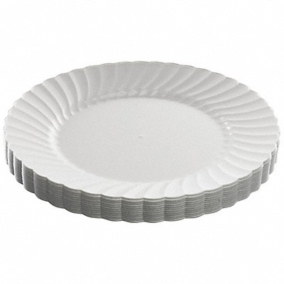 GRAINGER RSCW91512W Disposable Plastic Plate 9 in White PK12
