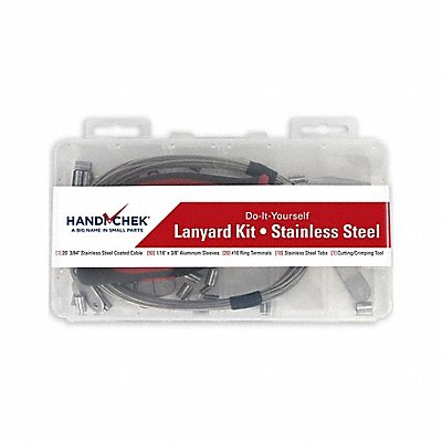 GRAINGER WWGDISPLANYARDSS Lanyard Assembly Kit 20 ft