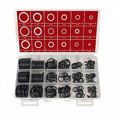 GRAINGER WWGDISPOR192 O-Ring Asst Buna N 192 PC 19 Sizes