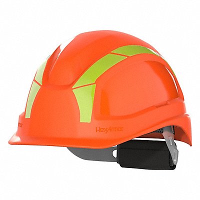 HEXARMOR 1613009Y Safety Helmet HDPE Hi-Vis Orange