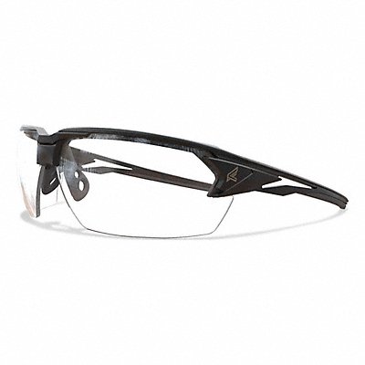 EDGE EYEWEAR XP411VS Safety Glasses Clear Lens Black Frame M