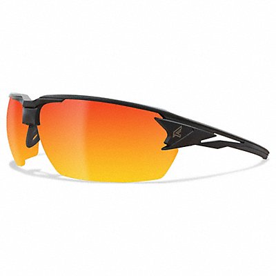 EDGE EYEWEAR XDAP419 Safety Glasses Red Lens Black Frame M