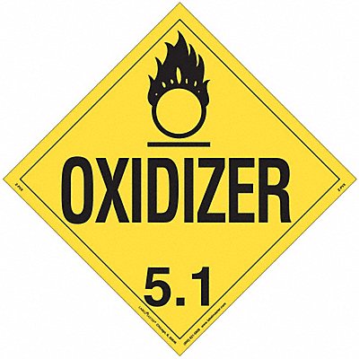 LABELMASTER ZPVX DOT Container Placard Vinyl PK25