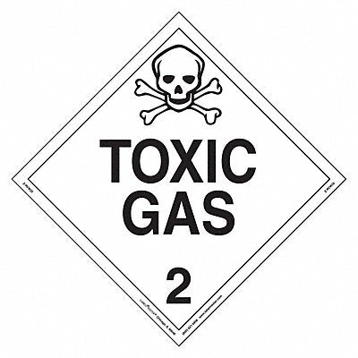 LABELMASTER ZRVW25 DOT Container Placard Vinyl PK25