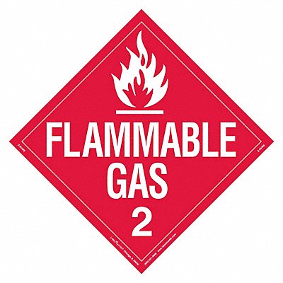 LABELMASTER ZRVW8 DOT Container Placard Vinyl PK25