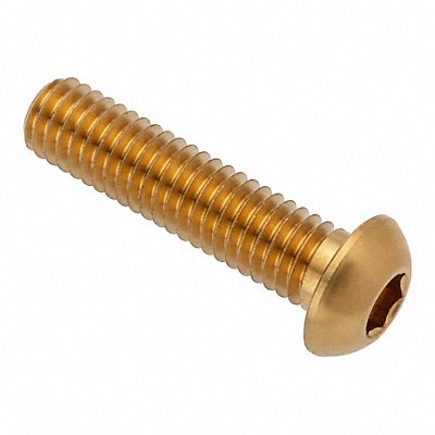 GRAINGER ZBC6X25BR Button Head Socket Cap Screw