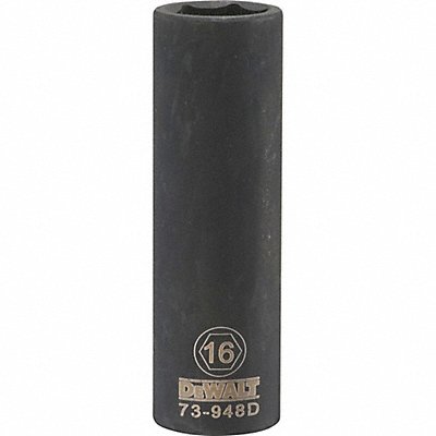 DEWALT DWMT73948OSP Deep Impact Socket 6 Pt 1/2in 16 mm