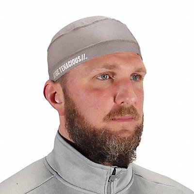 CHILL-ITS BY ERGODYNE 6632 Cooling Skull Cap Universal Sz Gray