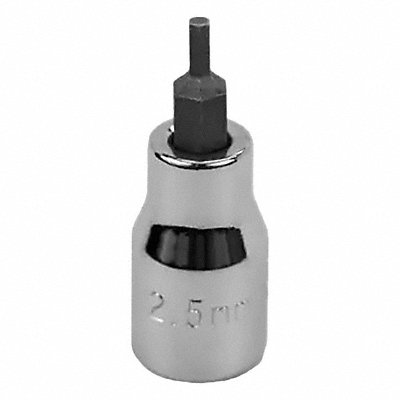 SK PROFESSIONAL TOOLS 41401 Socket Bit Steel 3/8 in TpSz 2.5 mm