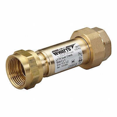 WATTS 1X1LF7R10U2 Backflow Preventer Size 1 175 psi
