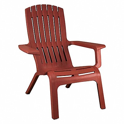 GROSFILLEX US444748 Westport Adirondack Chair in Barn Red