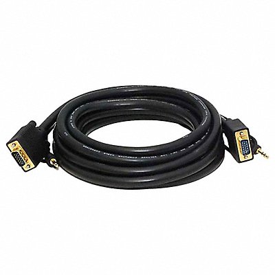 MONOPRICE 3339 CPU Cord SVGA/3.5mm Stereo M to M 15ft