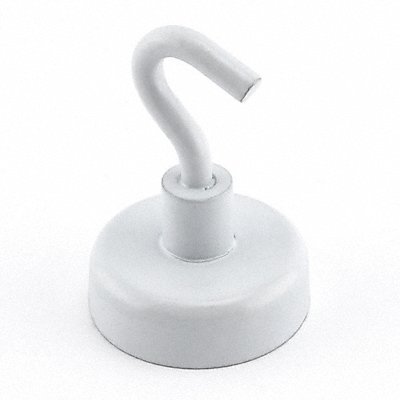 GRAINGER 3DXY7 Single Point Hook White 9 Lb 1 In PK2