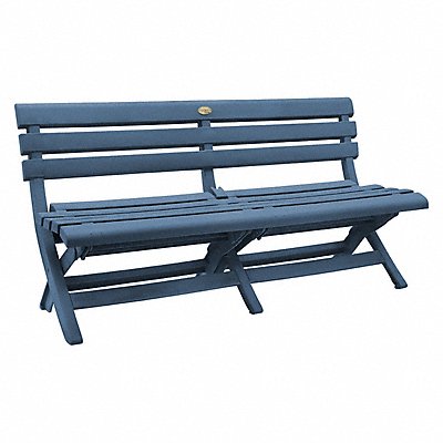 GROSFILLEX US449747 Westport Bench in Barn Blue