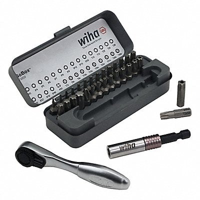 WIHA 74959 Torx bit set with mini ratchet