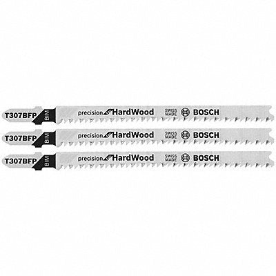 BOSCH T307BFP PREC HARDWOOD JIG SAW BLADE SET 3 PK