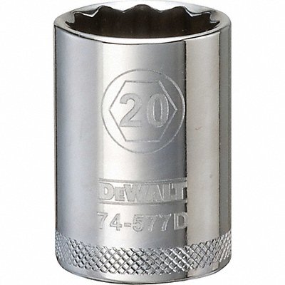 DEWALT DWMT74577OSP Deep Socket 1/2in 12-Point 20MM