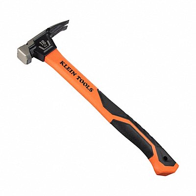 KLEIN TOOLS H80918 Smooth Face Fiberglass Hammer 18 OZ