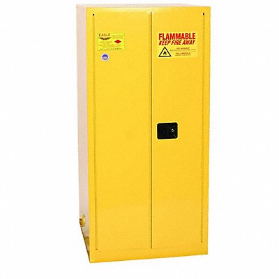 EAGLE 1926X Vertical Drum Cabinet 55 gal Yellow