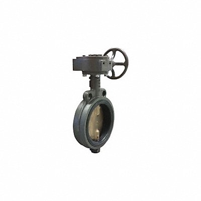 MILWAUKEE VALVE CW323E8 Butterfly Valve Wafer 8 In CI EPDM Gear