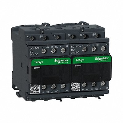 SCHNEIDER LC2D09BD G3486 IEC Magnetic Contactor Reversing 24VDC