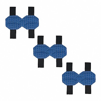 CHILL-ITS BY ERGODYNE 6613 Pad Microfiber Foam PK3