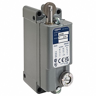 TELEMECANIQUE SENSORS 9007AW36 Plug In Limit Switch Roller Plunger SPDTDB1NO/1NC
