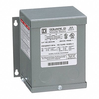 SQUARE D 250SV1B Transformer 250VA 240VAC 480VAC