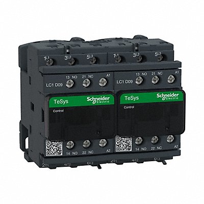 SCHNEIDER LC2D09U7V G3486 IEC MagneticContactor Reversing 240VAC