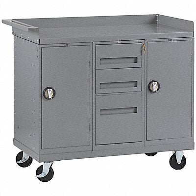 TENNSCO MB62545 Mobile Cabinet Bench Steel 48 W 25 D