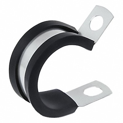 GRAINGER COL2013Z1 Clamp OD 1 1/4 In 3/4 In W Cushion PK25