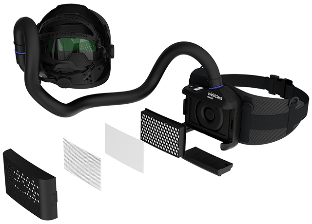Weldclass WC-06702 Welding Helmet PROMAX 850R PAPR Flip-Up with R50 Respirator with Bonus 2nd Battery - view 6
