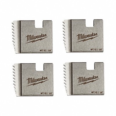 MILWAUKEE 48361110 1-1/4 HghSpeed NPT PortablePipe Dies PK4