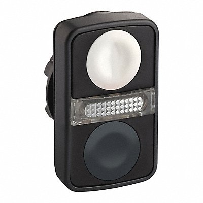 SCHNEIDER ELECTRIC ZB5AW7A1720 MultiheadOperator (2)Wht Blk NoLamp 22mm