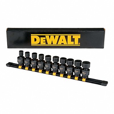 DEWALT DWMT19226 Impact Set Metric 3/8 Inch Drive 10pcs