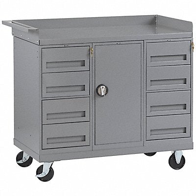 TENNSCO MB72545 Mobile Cabinet Bench Steel 48 W 25 D