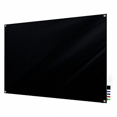 GHENT HMYSN34BK Dry Erase Board Non-Magnetic Glass 48 W
