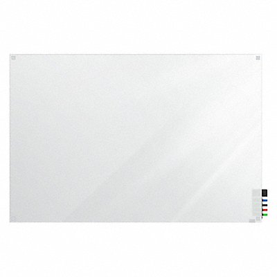GHENT HMYSN44FR Dry Erase Board Non-Magnetic Glass 48 W