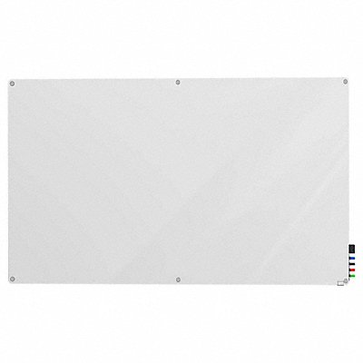 GHENT HMYRN46WH Dry Erase Board Non-Magnetic Glass 72 W