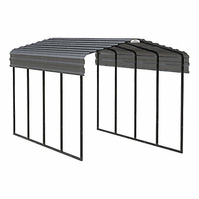 ARROW CPHC102009 Carport Black Galvanized Steel