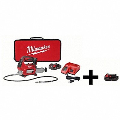 MILWAUKEE 264621CT48111820 Grease Gun with Additional Battery 18V