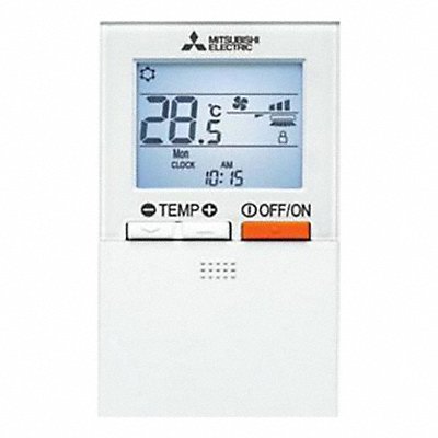 MITSUBISHI ELECTRIC PARSL101AE Handheld Remote Control 3/4 in H White