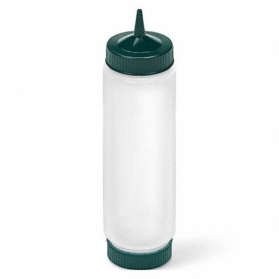 VOLLRATH 4924210000000 Squeeze Bottle Clear/Green Polyethylene