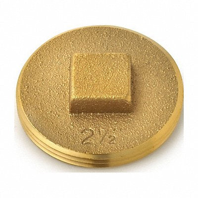 OATEY 42371 Cleanout Plug 2 1/2 Brass 10 psi